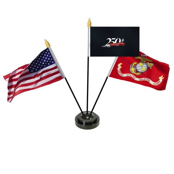250 year desk flag set