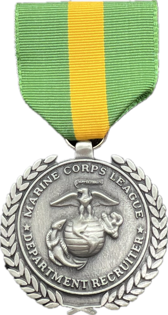 Medals and Ribbon Department Recruiter Silver