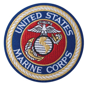 Patch USMC Blue 4"