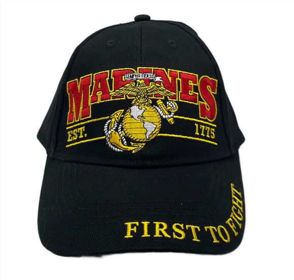 Baseball Cap- MARINES FIRST TO FIGHT
