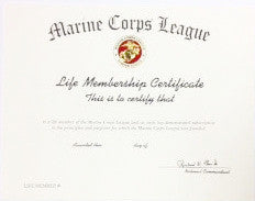 Life Member Certificate